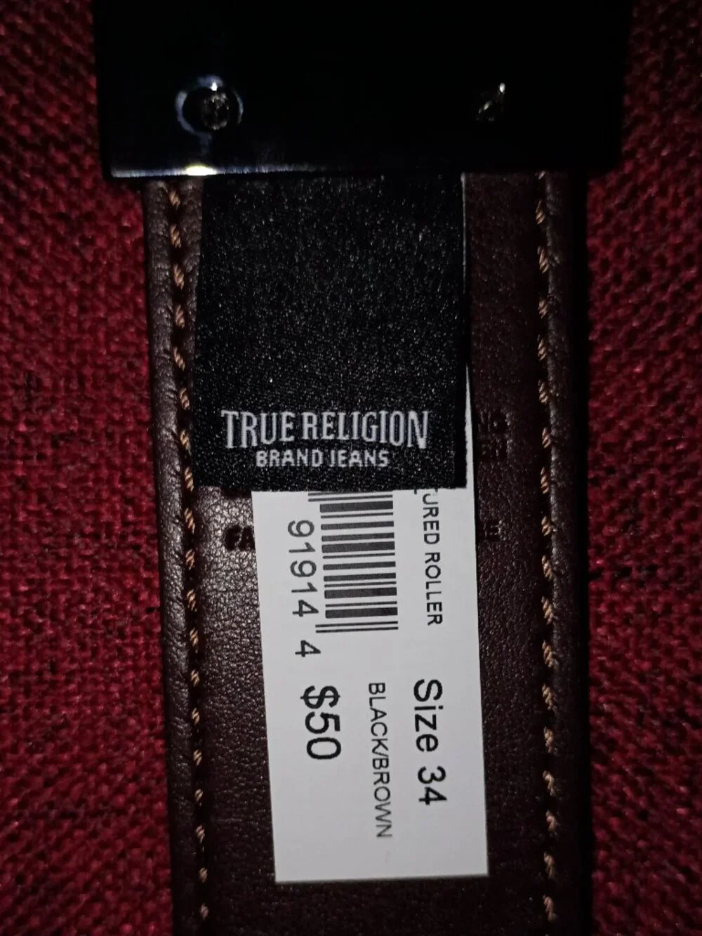 True Religion Lumin Aire Reversible Belt (NWT)